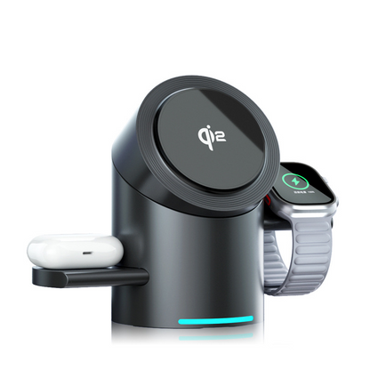 3-in-1 Magnetic Wireless Fast Charger Stand