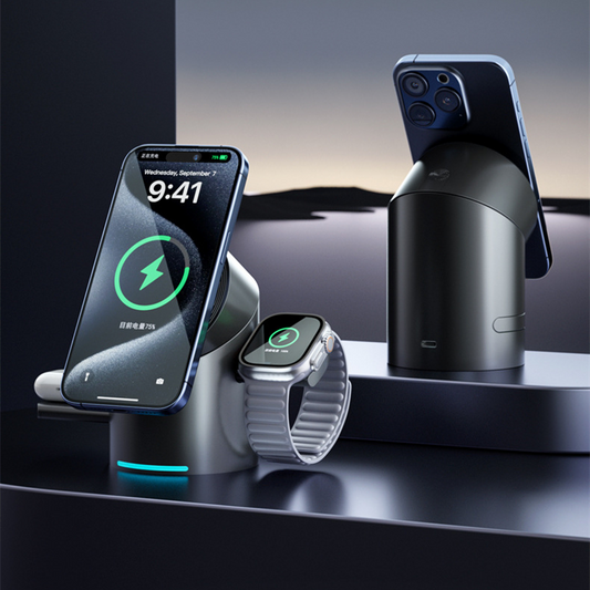 3-in-1 Magnetic Wireless Fast Charger Stand